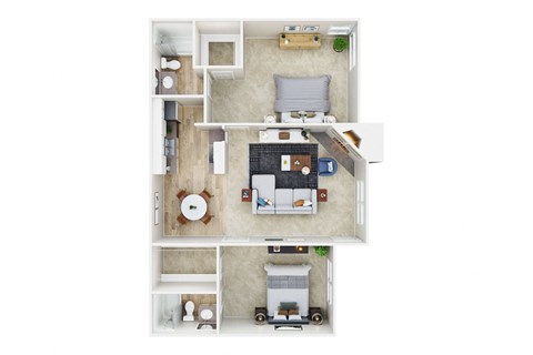 bedroom floor plan an in 1 bed 1 bath